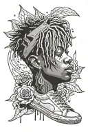 Juice WRLD tattoo design idea