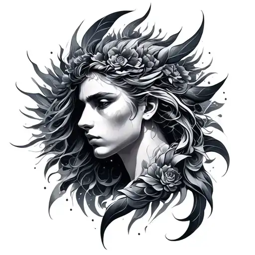 Helios tattoo design idea