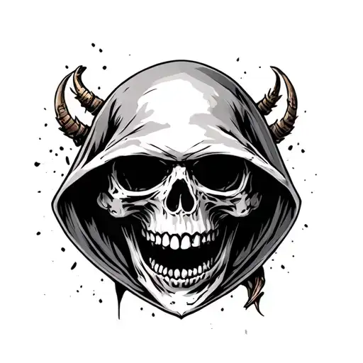 skull with reaper right wrist on the right side where u can't see it but u have to turn the arm type find a good design  tattoo design idea