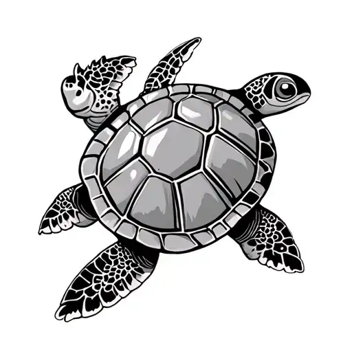 hawaiian turtle tattoo design idea