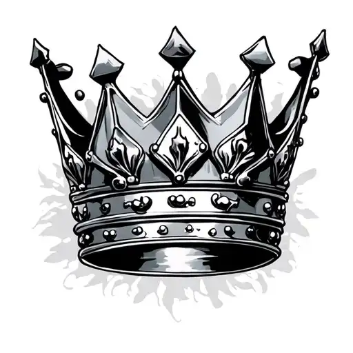 king crown tattoo design idea