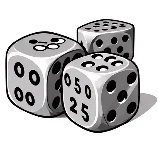 3 dice with area code 253 tattoo design idea