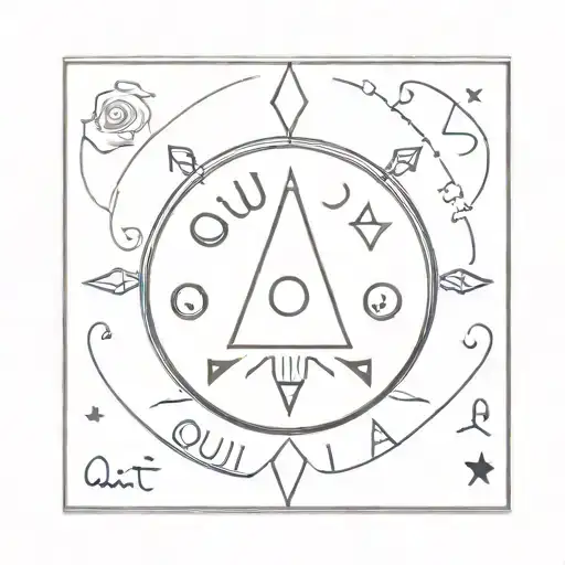 ouija board tattoo design idea