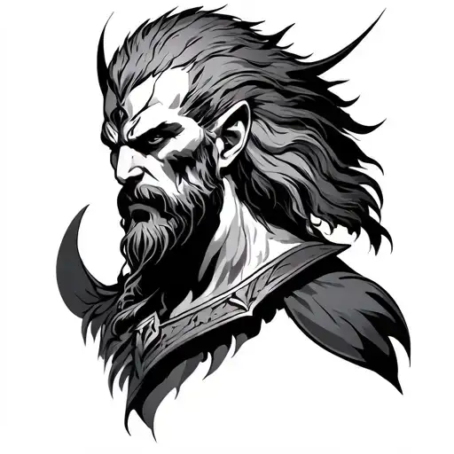 Ares God of War tattoo design idea