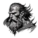 Ares God of War tattoo design idea