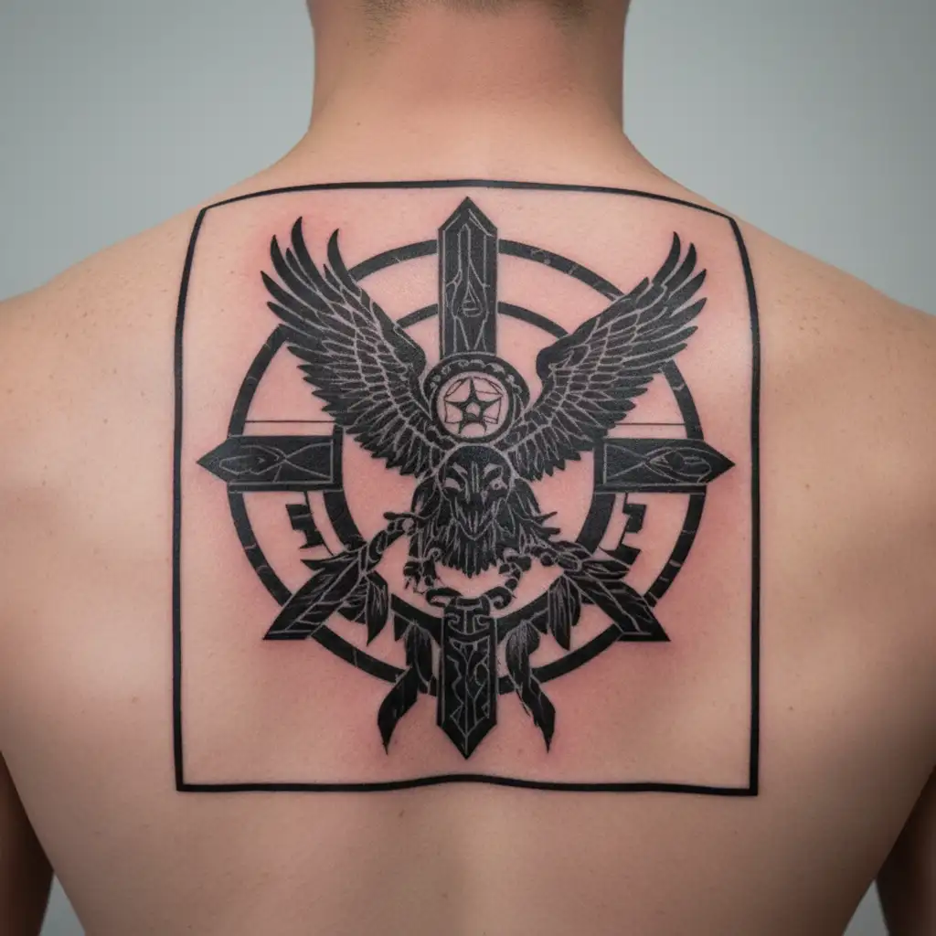 blackfoot Cherokee symbols of strength courage  tattoo design idea