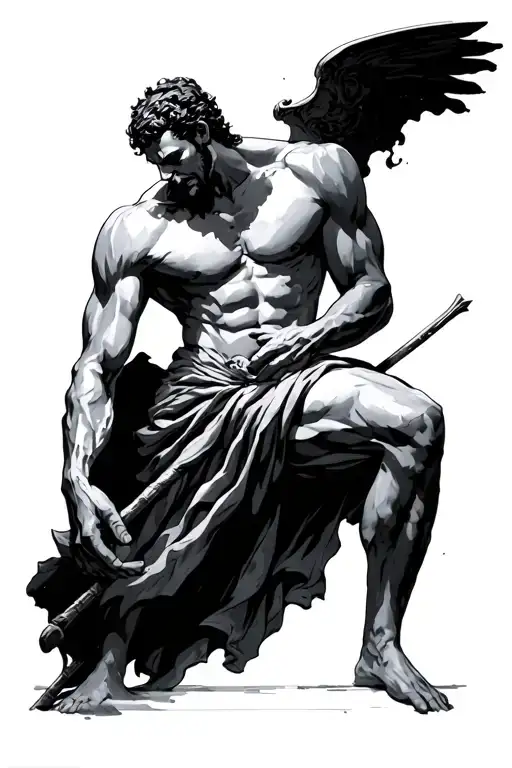 prometheus being  punished tattoo design idea