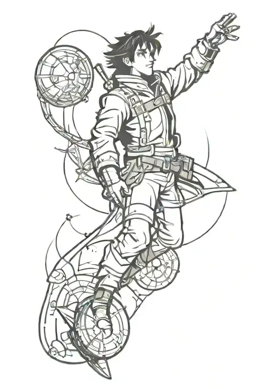Treasure planet tattoo design idea
