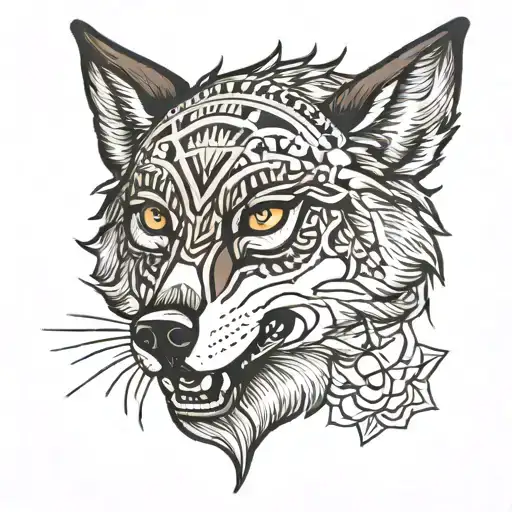 sigma boy, wolf tattoo design idea