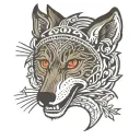 sigma boy, wolf tattoo design idea