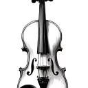 Abstract Violin AnatomyA linework or minimalist sketch that takes key elements of the violin — the f-holes, scroll etc tattoo design idea