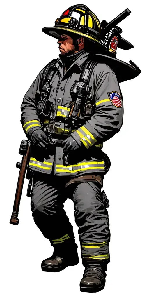 firefighter tattoo design idea