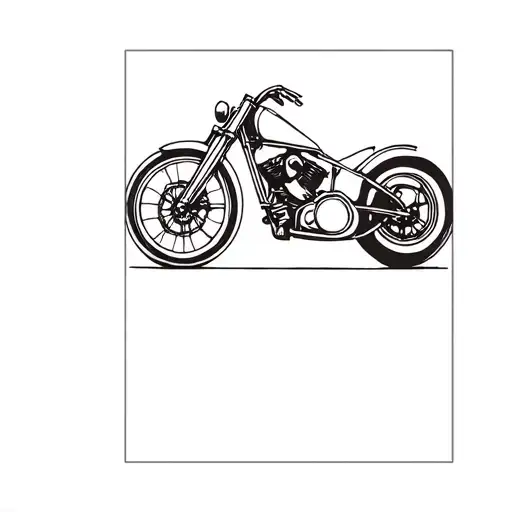 Cheating Death motorcycle tattoo design idea