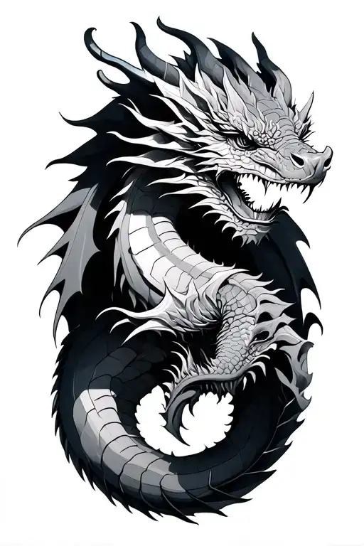 Dragon tattoo design idea