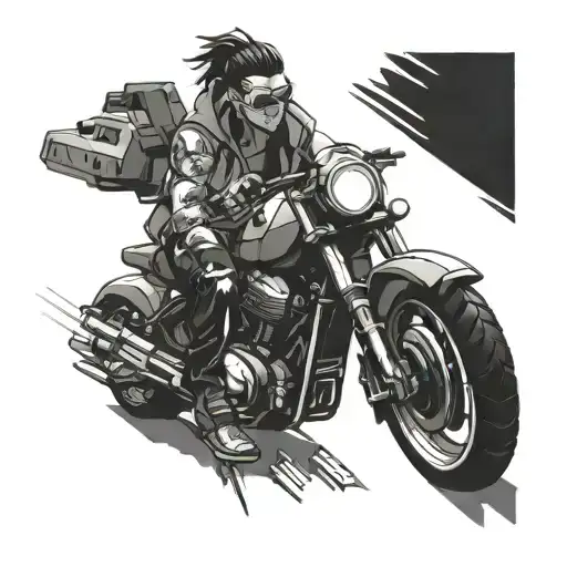 Cyberpunk 2077 tattoo design idea