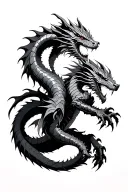 Knight Fighting Dragon tattoo design idea