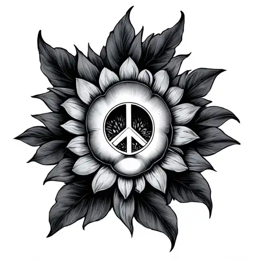 an image that represents making peace with pain tattoo design idea