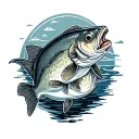 walleye fish tattoo design idea