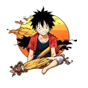 luffy tattoo design idea