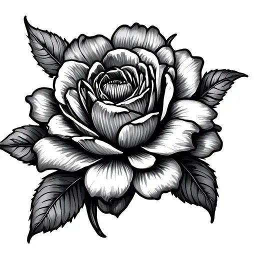 birthday month flower may tattoo design idea