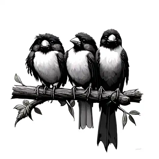 Bob Marley 3 Little Birds tattoo design idea