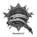 Proverbs 27:17 tattoo design idea