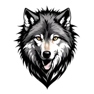 wolf tattoo design idea