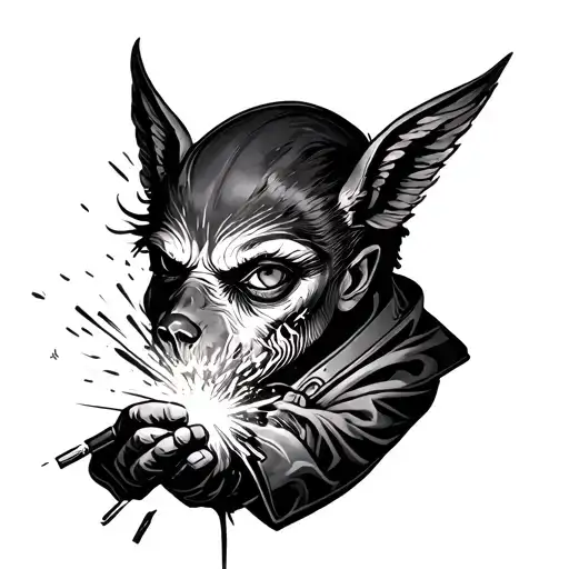 Bailey being welded tattoo design idea