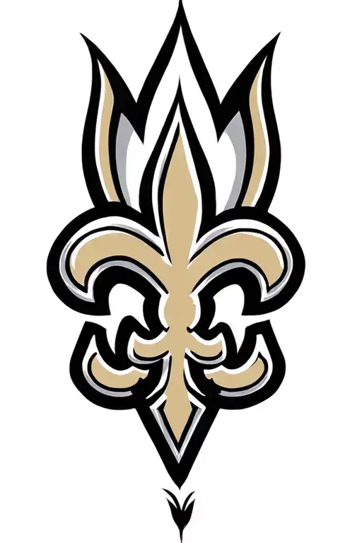 New Orleans saints logo tattoo design idea
