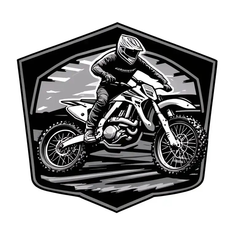 motocross tattoo design idea