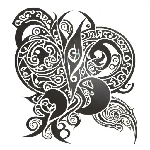 scissor design tattoo design idea