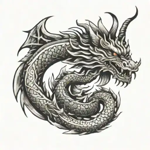 Balinese dragon tattoo design tattoo design idea