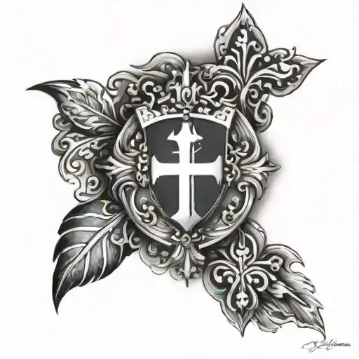 croatia tattoo with a cross tattoo tattoo design idea