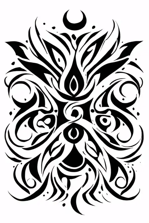 khali tamil symbols tattoo design idea