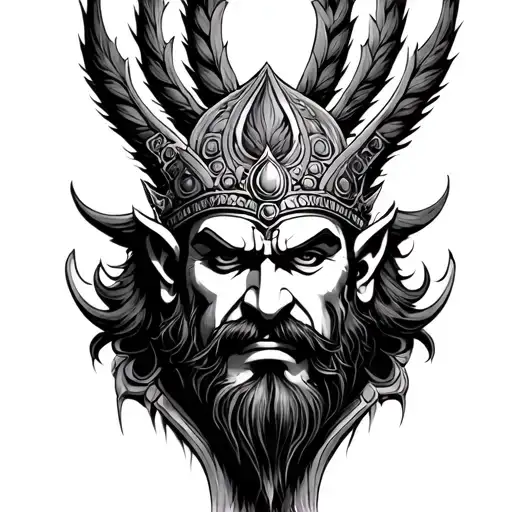 Ravana tattoo design idea