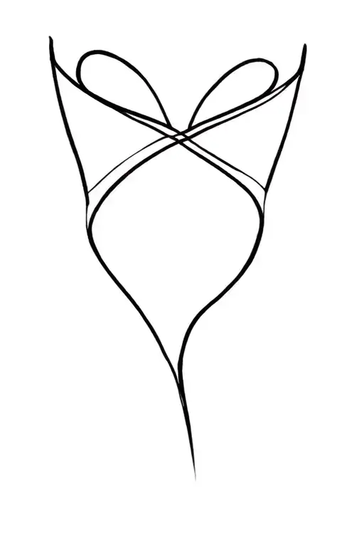 Labia tattoo design idea