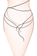 Labia tattoo design idea