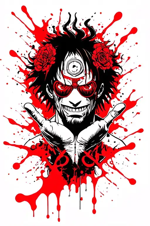  kaido from one piece covering his hand to chest tattoo tattoo design idea