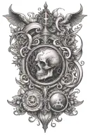 alchemy, as above so below design tattoo design idea