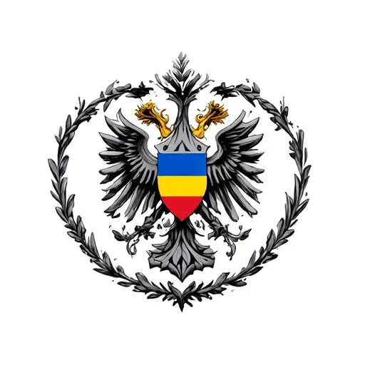 Romanian Flag tattoo design idea
