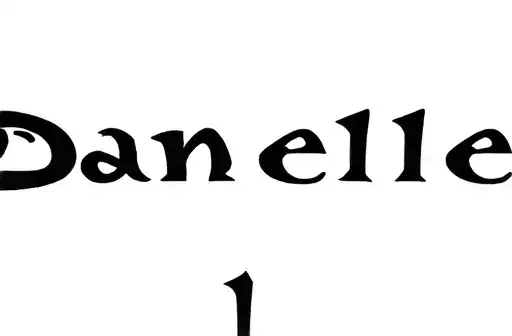 "Danielle " tattoo design idea