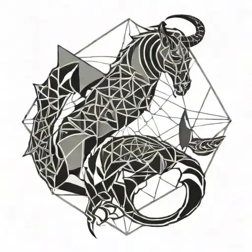 scorpio and taurus tattoo design idea