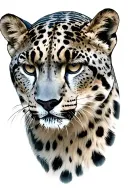 Snow Leopard tattoo design idea
