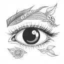 itachi uchiha eyes tattoo design idea