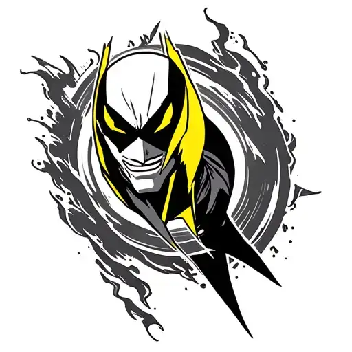 reverse flash tattoo design idea