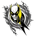 reverse flash tattoo design idea