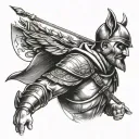 robin hood tattoo design idea