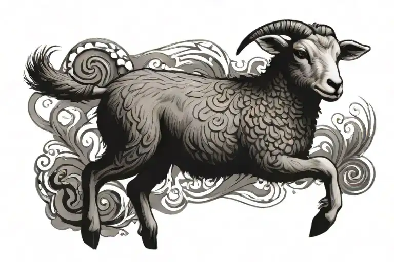 Fear The Lamb tattoo design idea