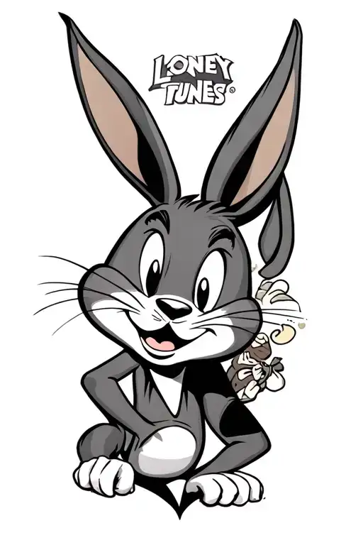 looney tunes tattoo design idea