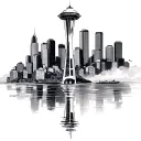 Seattle Skyline tattoo design idea